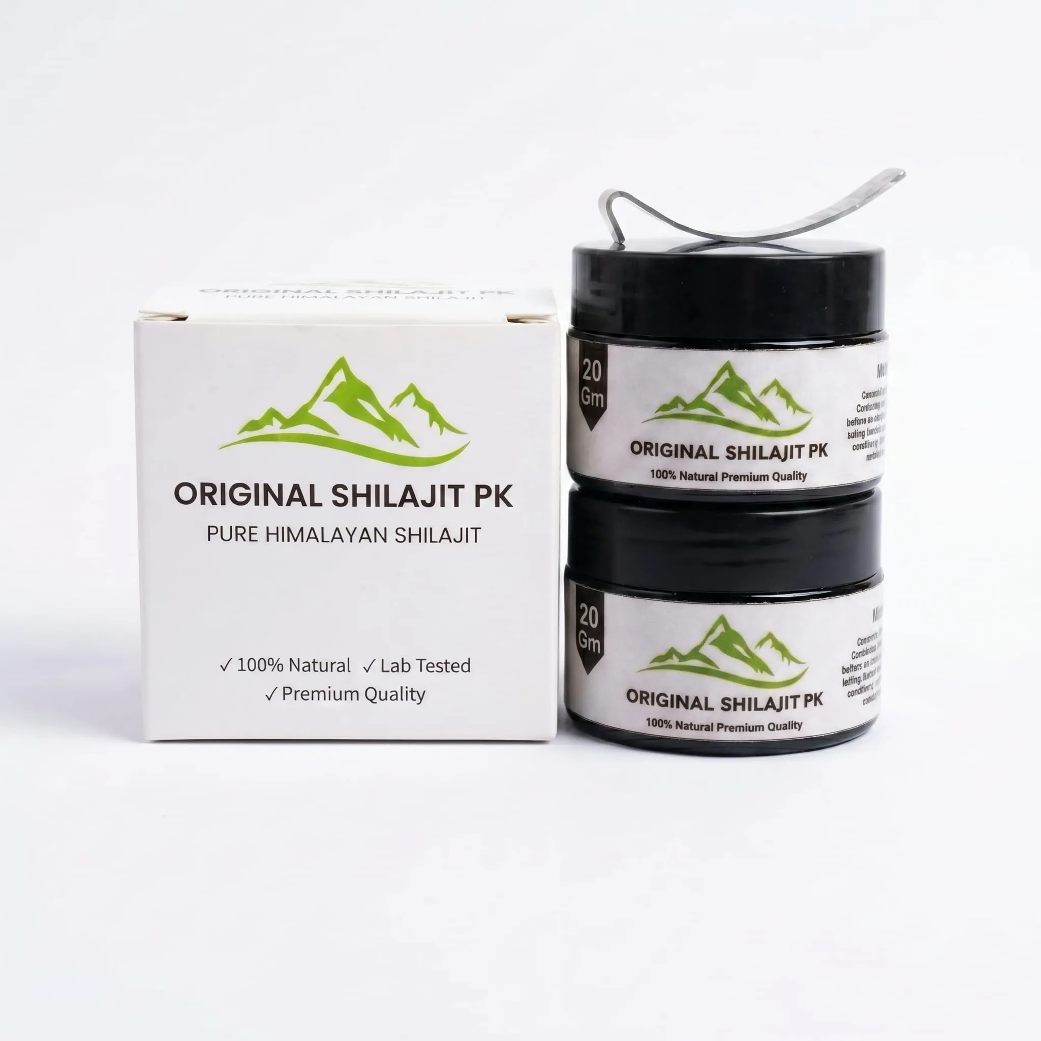 Buy 2 packs of 20g Pure Himalayan Shilajit Total 40g 2 2 jars of 20g shilajit