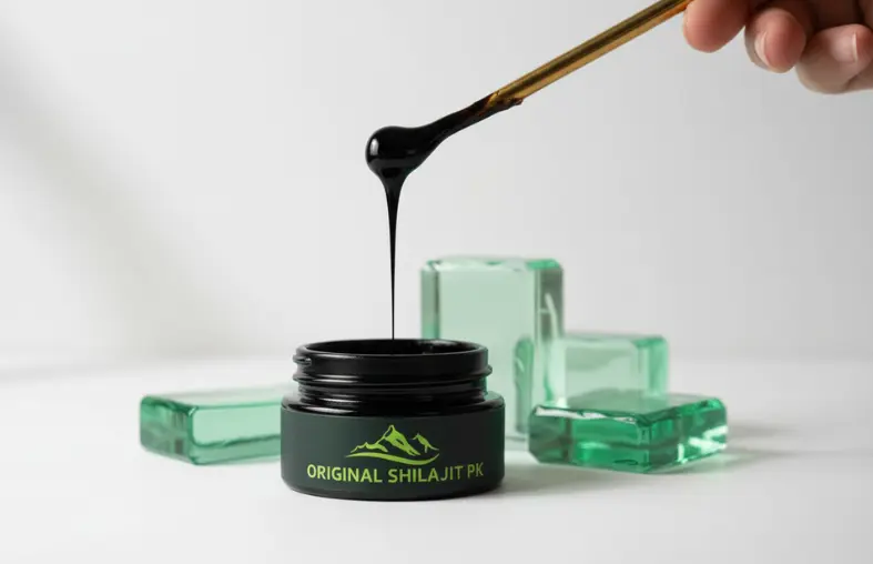Original Shilajit PK jar product photography