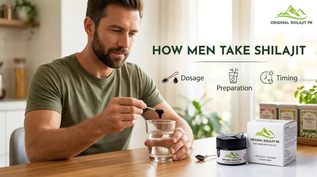 Shilajit for Sexual Health and Testosterone: A Simple Guide for Men 3 How men take shilajit
