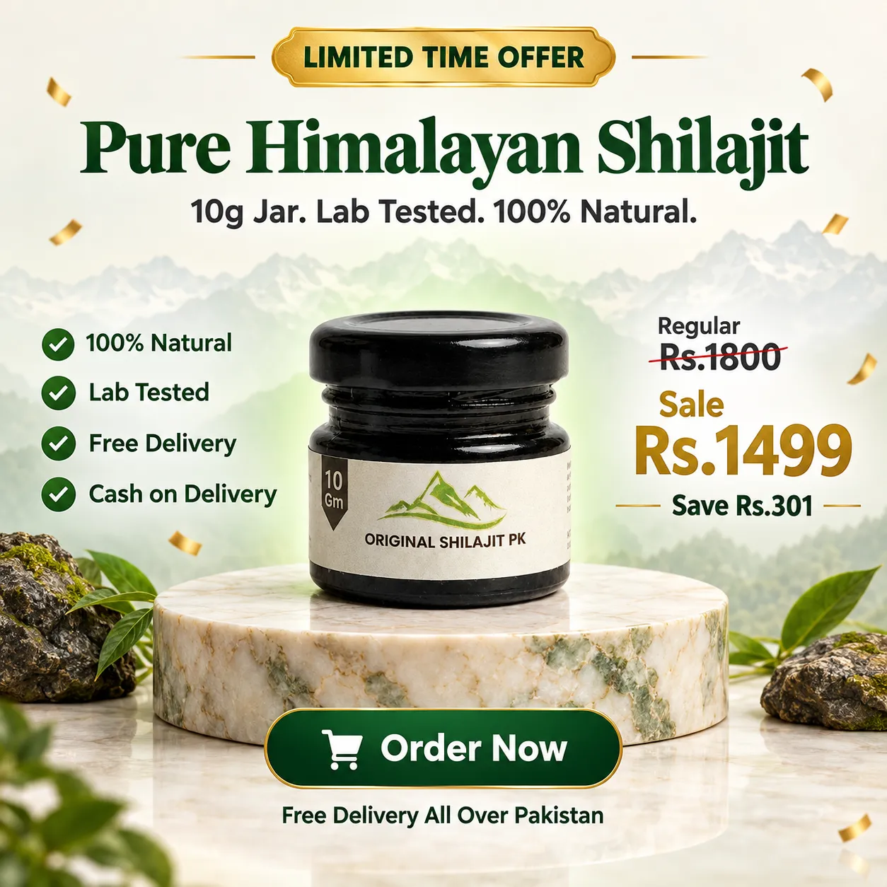 10g Original Shilajit trial jar